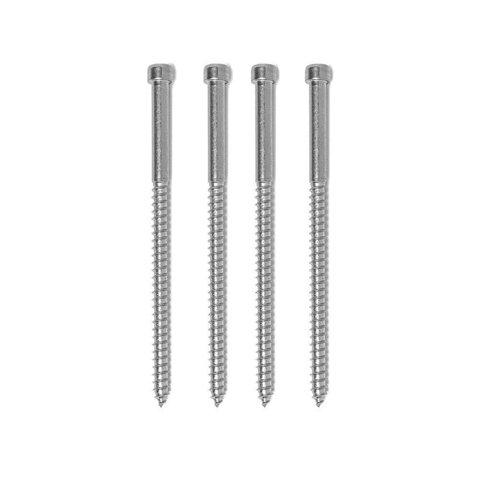 Post Mounting Screws Parts Cable Bullet 4-Pack 1/4 x 4-1/2" SS 6-Lobe Socket Head Cap Screw 